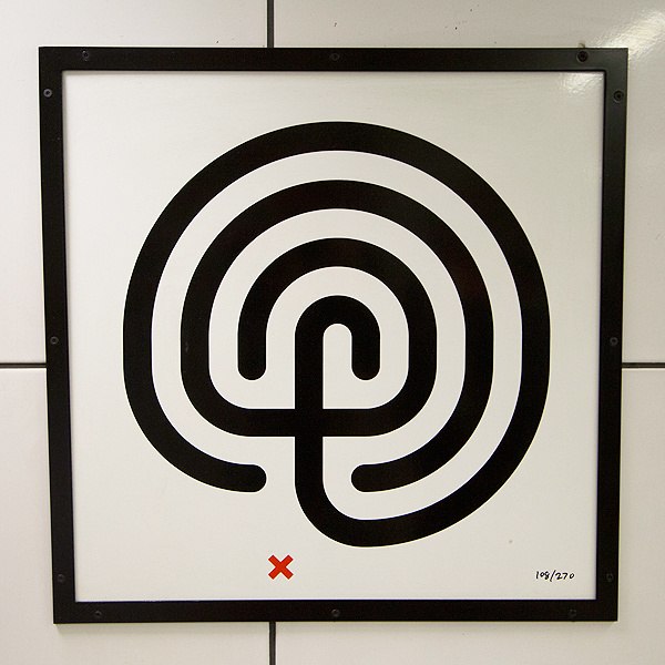 "Mark Wallinger Labyrinth 108 - Brixton" by Jack Gordon - Own work. Licensed under CC BY-SA 4.0 via Wikimedia Commons.