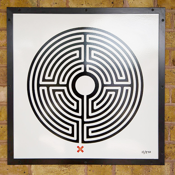 "Mark Wallinger Labyrinth 11 - Pinner" by Jack Gordon - Own work. Licensed under CC BY-SA 4.0 via Wikimedia Commons.