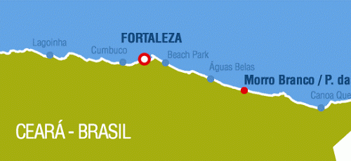 Come raggiungere la spiaggia di Morro Branco (Cearà)
