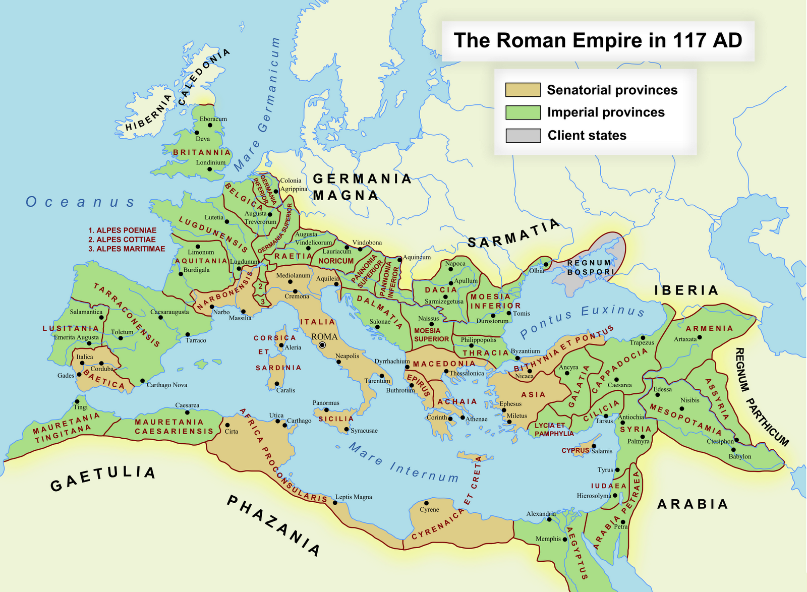 Impero Romano e Regione della Pannonia Inferiore