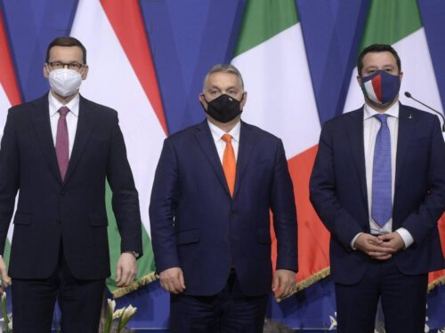 Orban Viktor, Salvini e Morawiecki